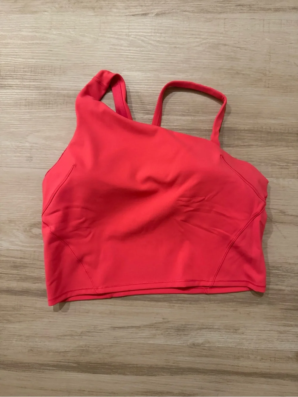Lululemon Everlux Asymmetrical Tennis Top in Lip Gloss Size 12